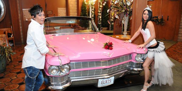Elvis Pink Caddy Themed Wedding